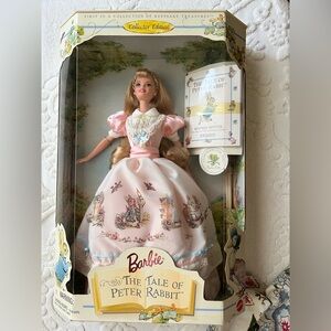 Barbie in Pink Peter Rabbit Dress New box never opened Collectors Edition 1997